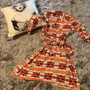 Bright Wrap Dress